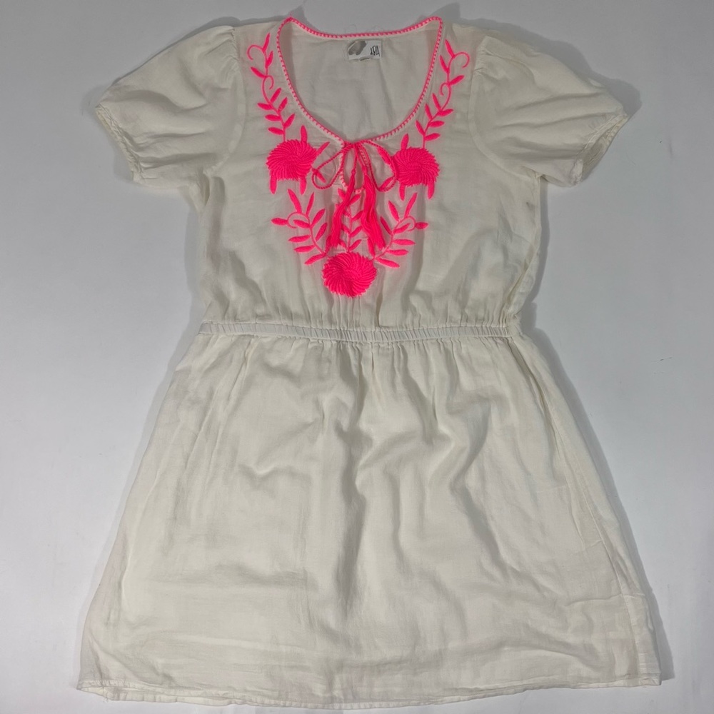 D.Ra Sayuri Ivory Embroidered Mini Dress M View 6